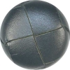 Navy Woven Leather Button