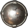 Antique Pewter Dome Button w/ Rim