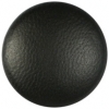 Black leather covered button