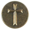 Bronze Cross Button