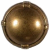 Antique Gold Dome Button w/ Rim