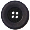 Navy Corozo Button w/wide rim 3/4"