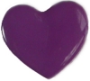 1/2" Purple Heart w/shank (13mm)