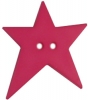 1 1/4" Bright Pink Star 2-Hole (32mm)