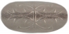 1 1/4" Matte Silver Toggle w/Relief Detail (32mm)
