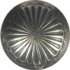 Nickel silver w/ scallop rim