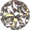 Crystal Button w/ Silver Setting 5/8" (16mm)