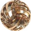Gold Woven Glass Button 11/16"