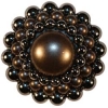 1 3/8" Nickel Beaded Dome Button (34mm)