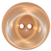 7/8" Clear Top Peach Button w/2 holes (23mm)