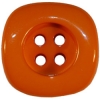 Orange Square Button w/Round Center Size 3/4"