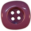 Thick Purple Square Button w/ Round Center 3/4"