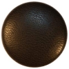 Dark Chocolate Brown Leather Covered Button