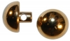7/16" Shiny Gold Dome Button (12mm)