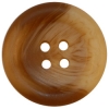 Tan/Toffee 4-Hole Button w/Rounded Rim