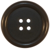Grey 4-Hole Button w/Rim