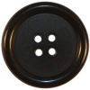 Black 4-Hole Button w/Rim