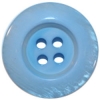Light Blue 4-Hole Button w/ Rim
