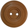 2" Honey Wood 2-Hole Button w/ Concentric Circles (50mm)
