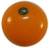 5/8" Glass Orange Button (16mm)