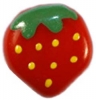 5/8" Glass Strawberry Button (16mm)