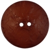 2 5/16" Dark Brown Textured Concave Round (58mm)