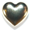 Silver Puffy Heart