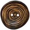 1 9/16" Brown/Tan/Black Irregular Concave 2-Hole Button (40mm)