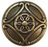 Antique Brass Ornate Button