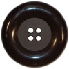 Large Black 4-Hole Button w/ Wide Rim