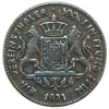 Antique Silver Coin Replica Button