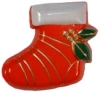 1 1/8" Red Holiday Stocking Button (28mm)