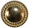 Gold Button w/ Rope Rim