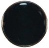 Black Enamel Button w/ Silver Rim