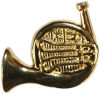 1" Gold French Horn (25mm)