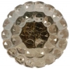 Clear Topaz Glass Button w/ Berry Top
