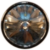 Faceted Austrian Crystal Button w/ Silver bezel Setting