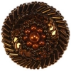 1 3/8" Bronze Beaded and Sequins Button (34mm)