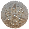 1 3/8" Pearl Beaded Dome Button (34mm)