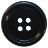 Black Suit Sleeve Button 4-Hole 5/8"