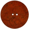 Red Coconut Shell 2-Hole Button 2 1/4"
