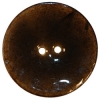 Brown/Black Resin Coconut 2-Hole Button