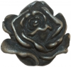 Pewter Rose Button 1" (25mm)
