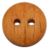 Small Wood 2-hole Button Size 1/2"