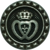 Pewter Crest Button
