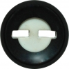 Black Rim Button w/ White Center 1/2" (14mm)