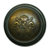 Bronze Domed Crest Blazer Button 13/16"