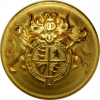 Matte Gold Crest Button