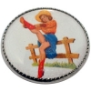 Cowgirl Button 3/4"